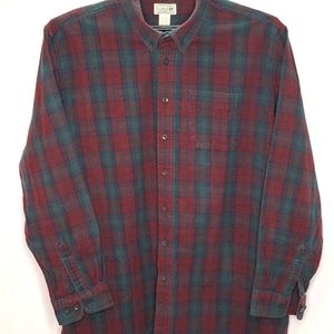 LL Bean Scotch Plaid Tartan Flannel Shirt - Cotton - Size XXL Tall